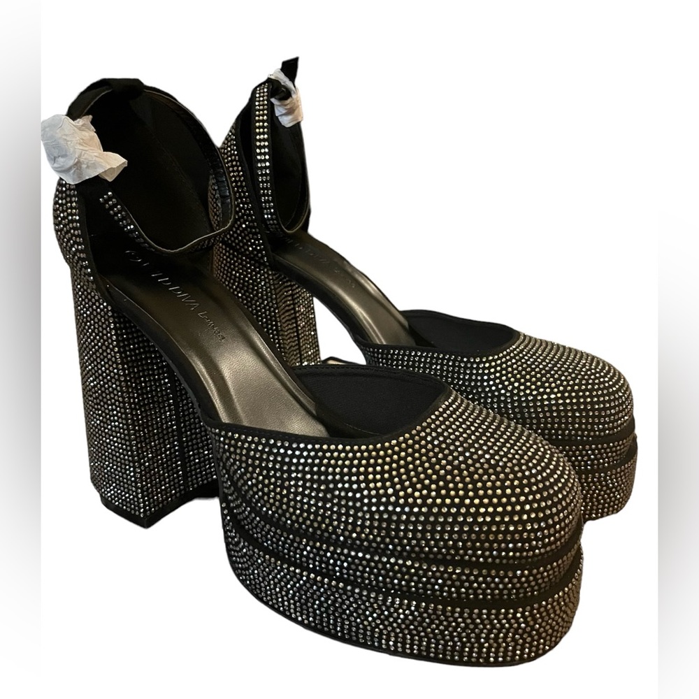Rhinestone platform Mary Jane heel (Sabrina Carpenter heels)